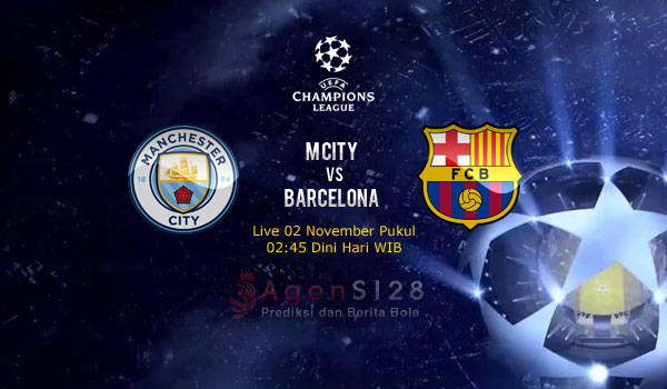 Prediksi Skor Manchester City vs Barcelona 2 Nov 2016