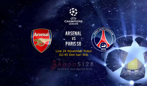 Prediksi Skor Arsenal vs Paris SG 24 Nov 2016