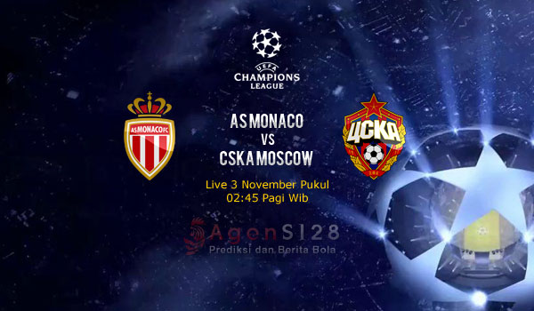 Prediksi Skor AS Monaco vs CSKA Moscow 3 Nov 2016