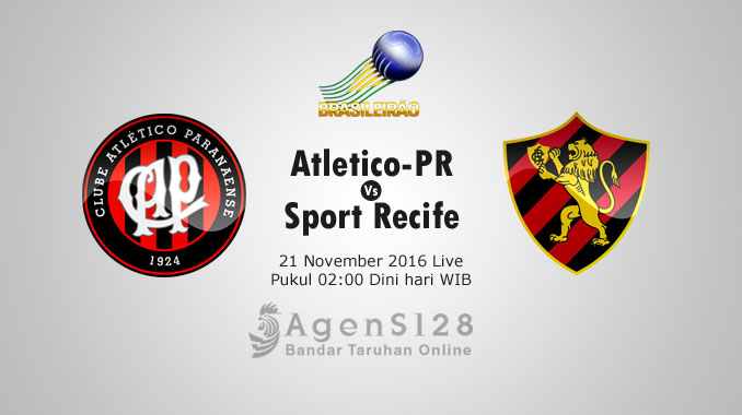 Prediksi Skor Atletico-PR vs Sport Recife 21 Nov 2016