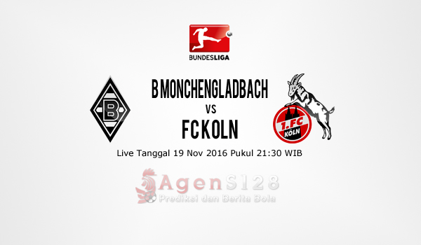 Prediksi Skor B Monchengladbach vs FC Koln 19 Nov 2016