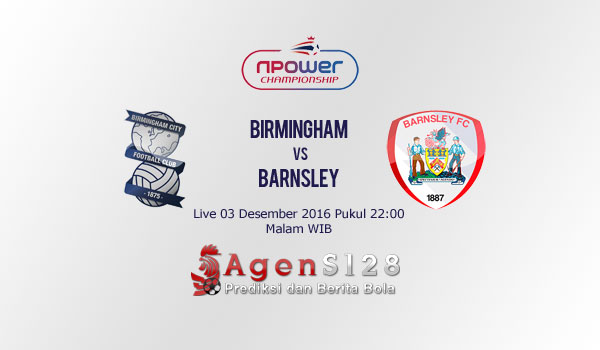 Prediksi Skor Birmingham vs Barnsley 03 Des 2016