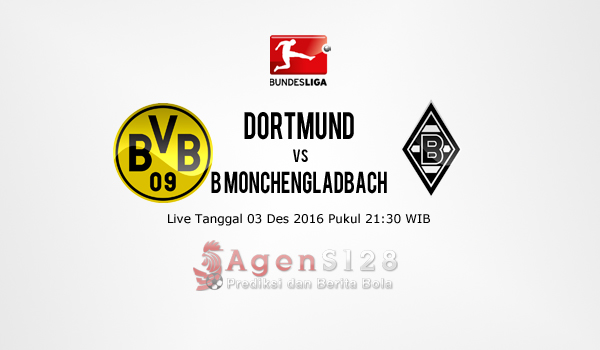 Prediksi Skor Dortmund vs B Monchengladbach 03 Des 2016