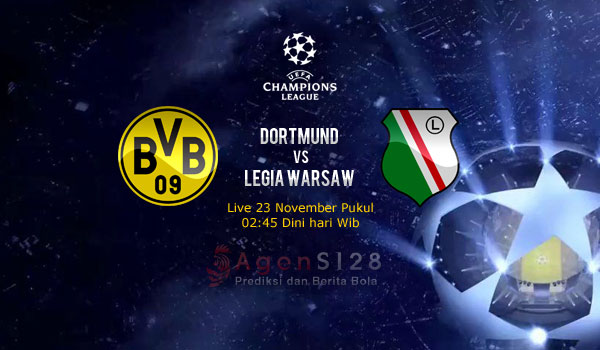 Prediksi Skor Dortmund vs Legia Warsaw 23 Nov 2016