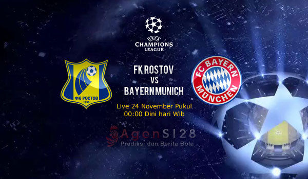 Prediksi Skor FK Rostov vs Bayer Munich 24 Nov 2016