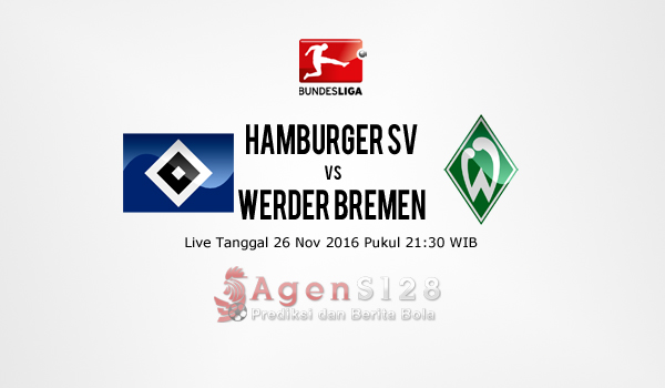 Prediksi Skor Hamburger SV vs Werder Bremen 26 Nov 2016