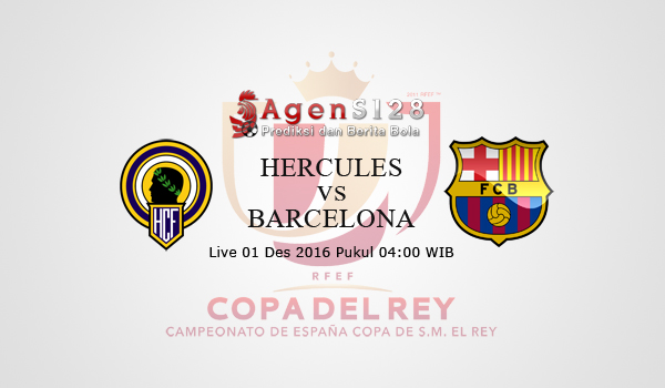 Prediksi Skor Hercules vs Barcelona 01 Des 2016
