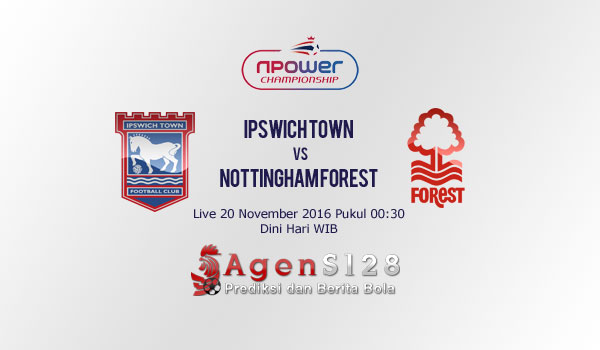 Prediksi Skor Ipswich Town vs Nottingham Forest 20 Nov 2016