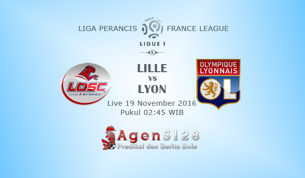 Prediksi Skor Lille vs Lyon 19 Nov 2016