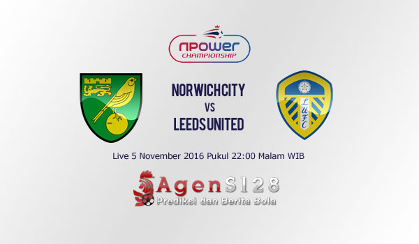Prediksi Skor Norwich City vs Leeds United 5 Nov 2016