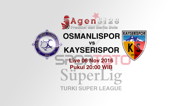 Prediksi Skor Osmanlispor vs Kayserispor 6 Nov 2016