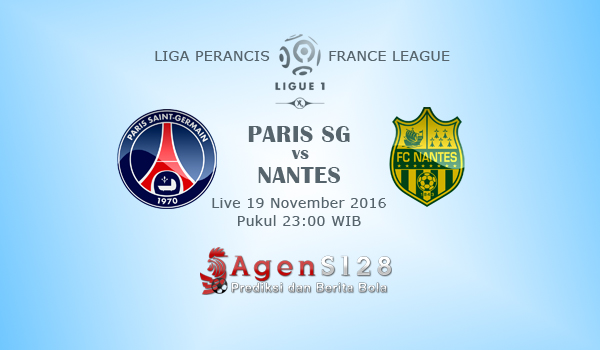 Prediksi Skor Paris SG vs Nantes 19 Nov 2016