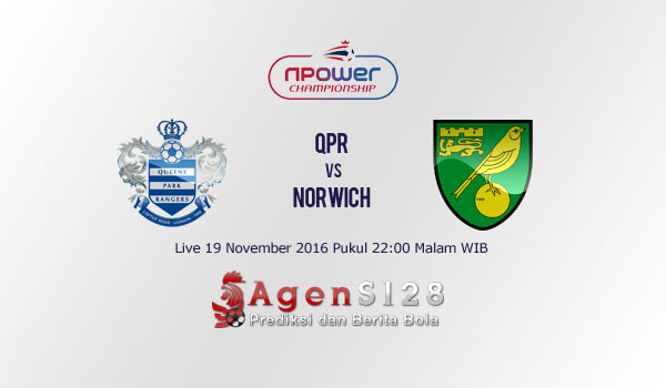 Prediksi Skor Queens Park Rangers vs Norwich 19 Nov 2016