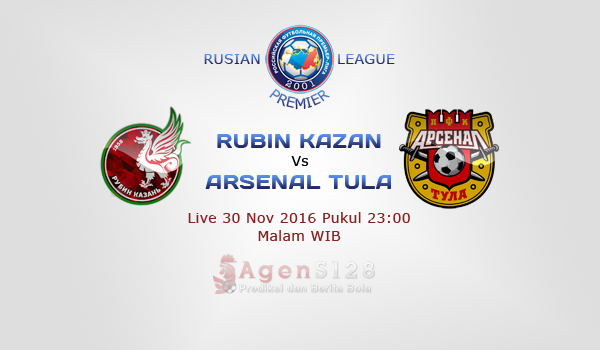 Prediksi Skor Rubin Kazan vs Arsenal Tula 30 Nov 2016