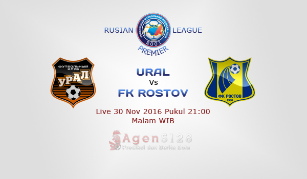 Prediksi Skor Ural Sverdlovsk vs FK Rostov 30 Nov 2016