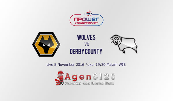 Prediksi Skor Wolves vs Derby County 5 Nov 2016