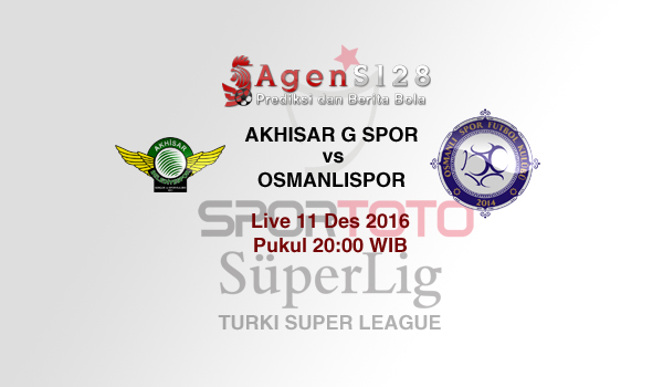Prediksi Skor Akhisar Genclick Spor vs Osmanlispor 11 Des 2016