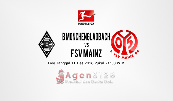 Prediksi Skor B Monchengladbach vs FSV Mainz 11 Des 2016