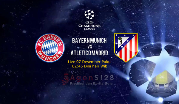 Prediksi Skor Bayern Munich vs Atletico Madrid 07 Des 2016