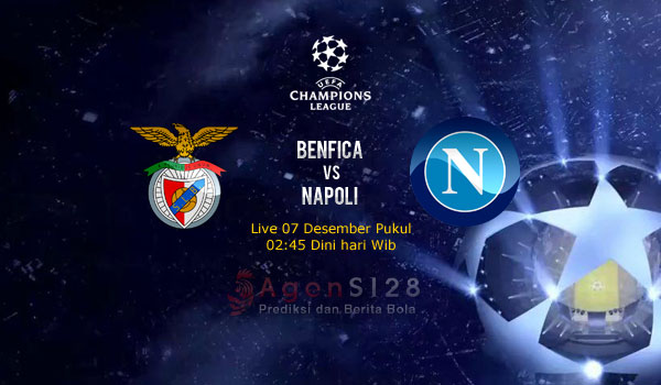 Prediksi Skor Benfica vs Napoli 07 Des 2016