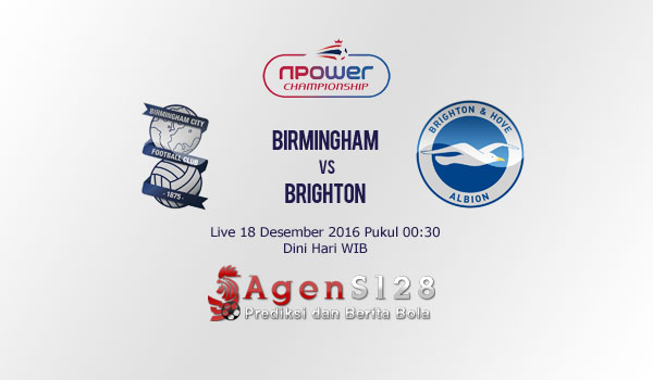Prediksi Skor Birmingham City vs Brighton 18 Des 2016