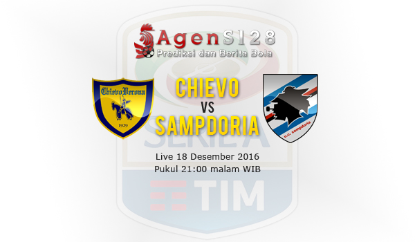 Prediksi Skor Chievo Verona vs Sampdoria 18 Des 2016