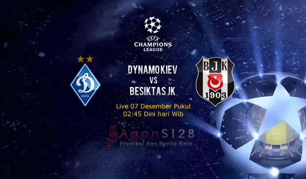 Prediksi Skor Dynamo Kiev vs Besiktas JK 07 Des 2016