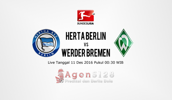 Prediksi Skor Herta Berlin vs SV Werder Bremen 11 Des 2016
