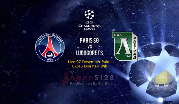Prediksi Skor Paris SG vs Ludogorets Razgrad 07 Des 2016
