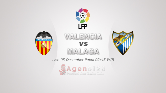 Prediksi Skor Valencia vs Malaga 05 Des 2016